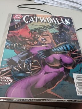 DC Catwoman Comic Cover – Purple and Black In A Sleeve
